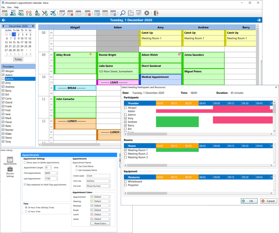 PhonePad 5 Appointment Calendar