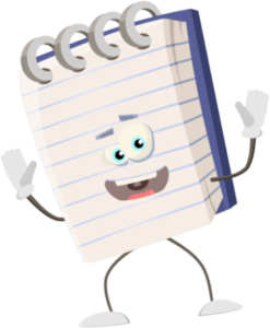 An image of a notepad, representing the old way of logging phone messages.