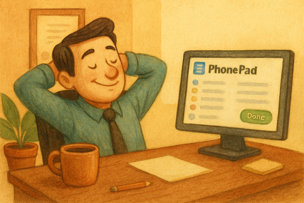PhonePad will revolutionize your phone call management.