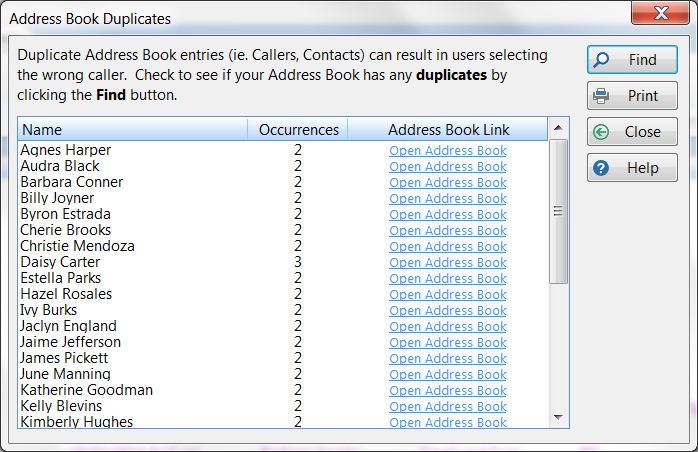 AddressBookDuplicates