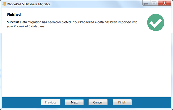 DBMigrate-Finish