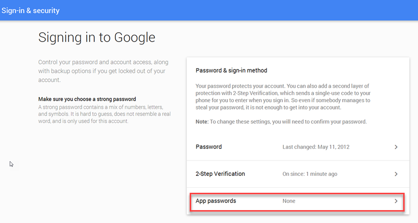GMailAppPasswords
