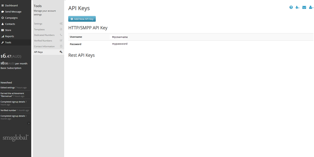 API Keys