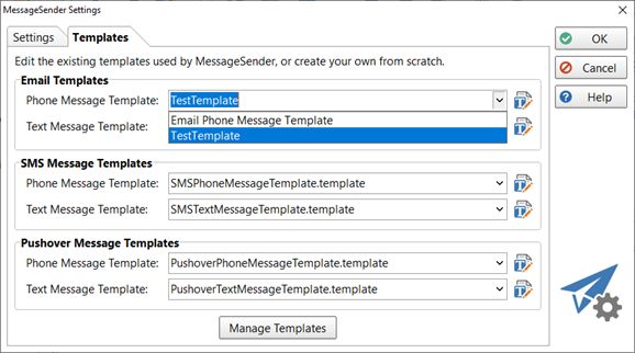 MessageSender Templates