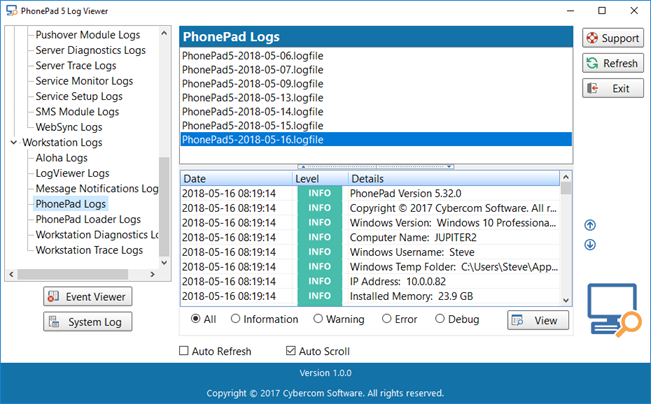 download the new for apple LogViewPlus 3.0.22
