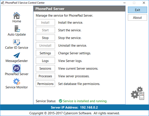 ManagingServerService