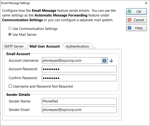 EmailSettingsUserAccount