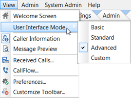 User Interface Modes