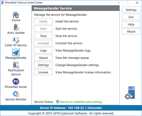 ControlCenterMessageSenderService