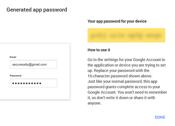 GMailApplicationPassword