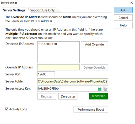 ServerSettings